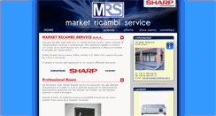 Desktop Screenshot of marketricambiservice.it